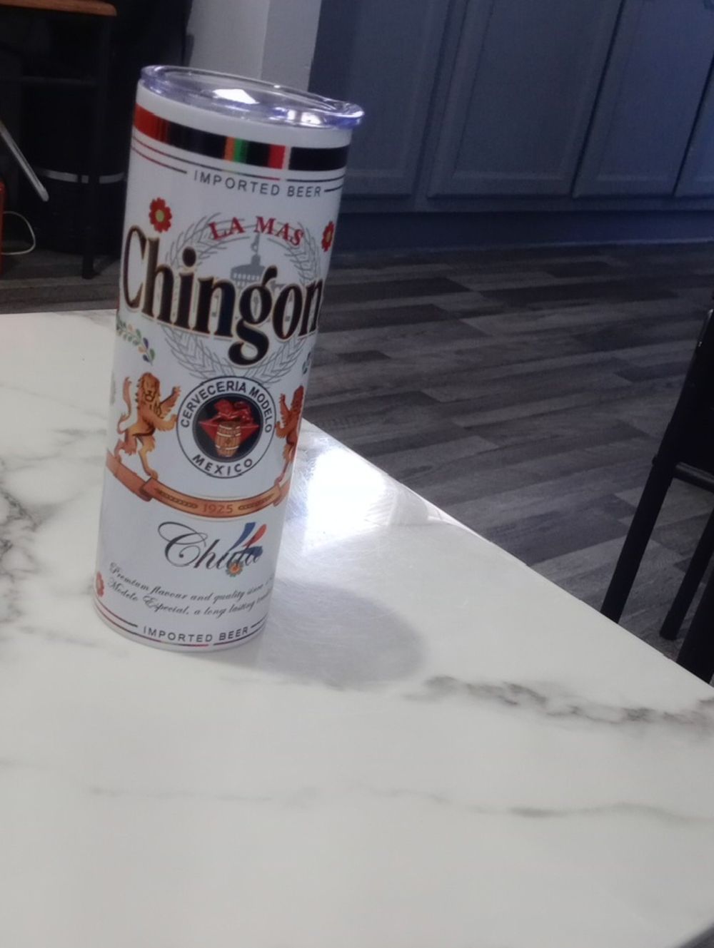 White Insulated Travel Tumbler with Clear Lid